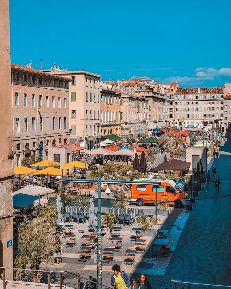 Marseille waterfront and city