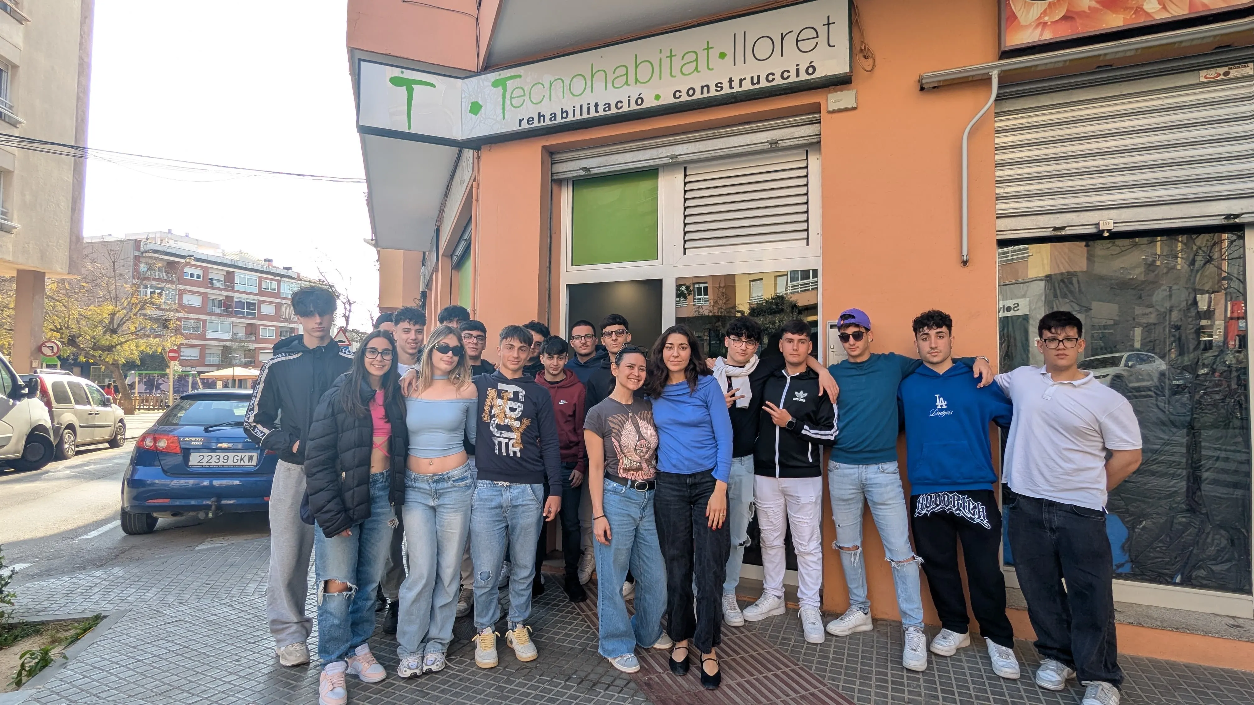 International students during a technical company visit in Lloret de Mar