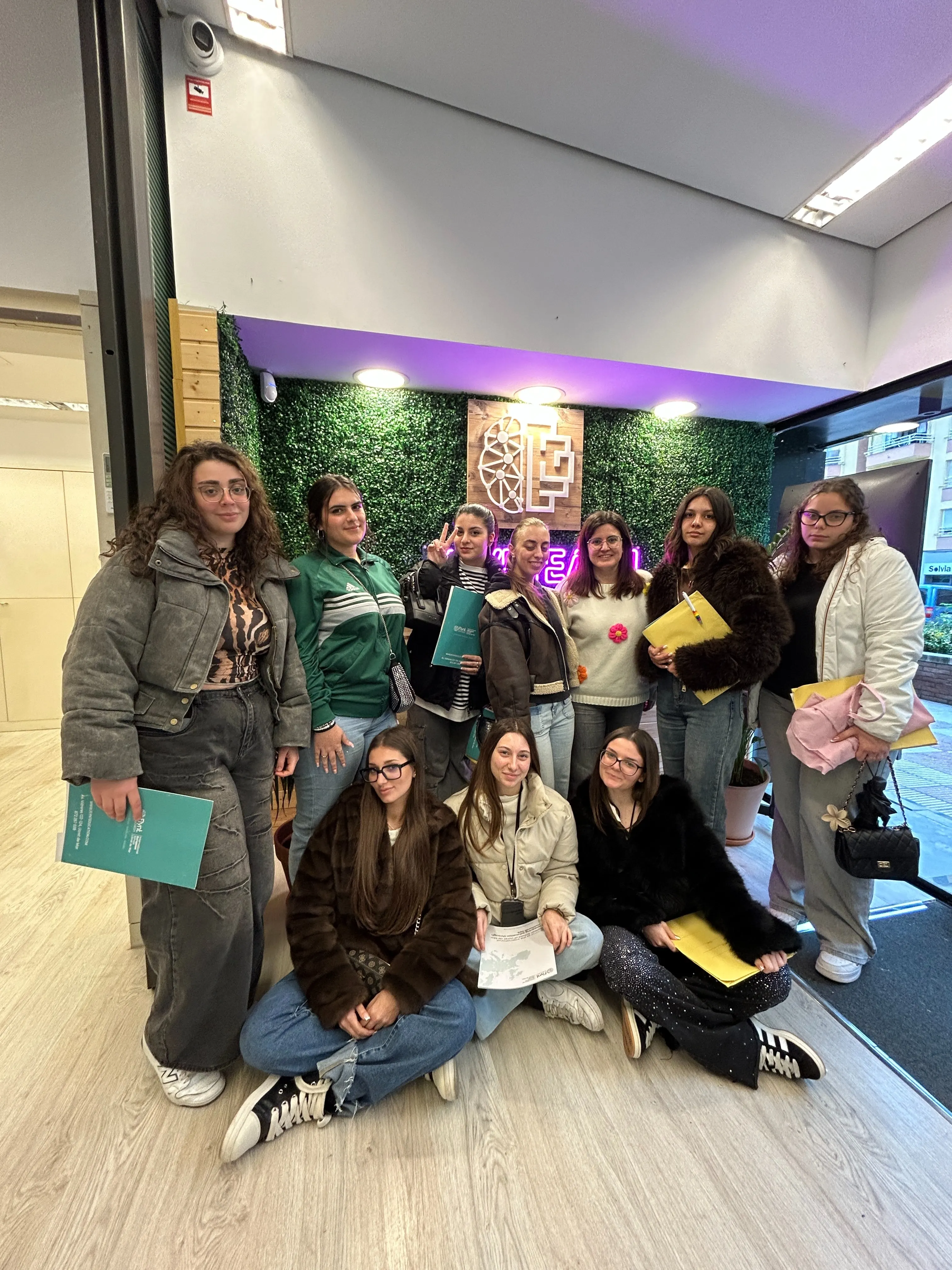 International students taking part in a sector-focused company visit
